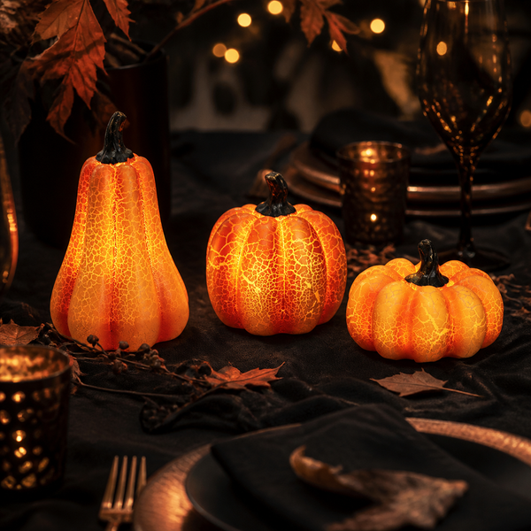 Spooky Cart - Glowing Pumpkin Candle