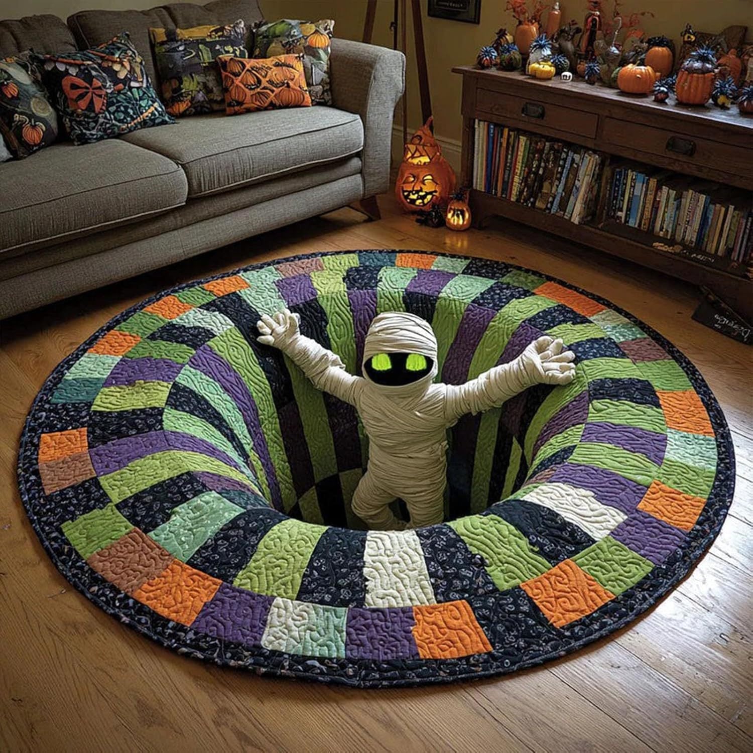 3D-Effect Halloween floor mat