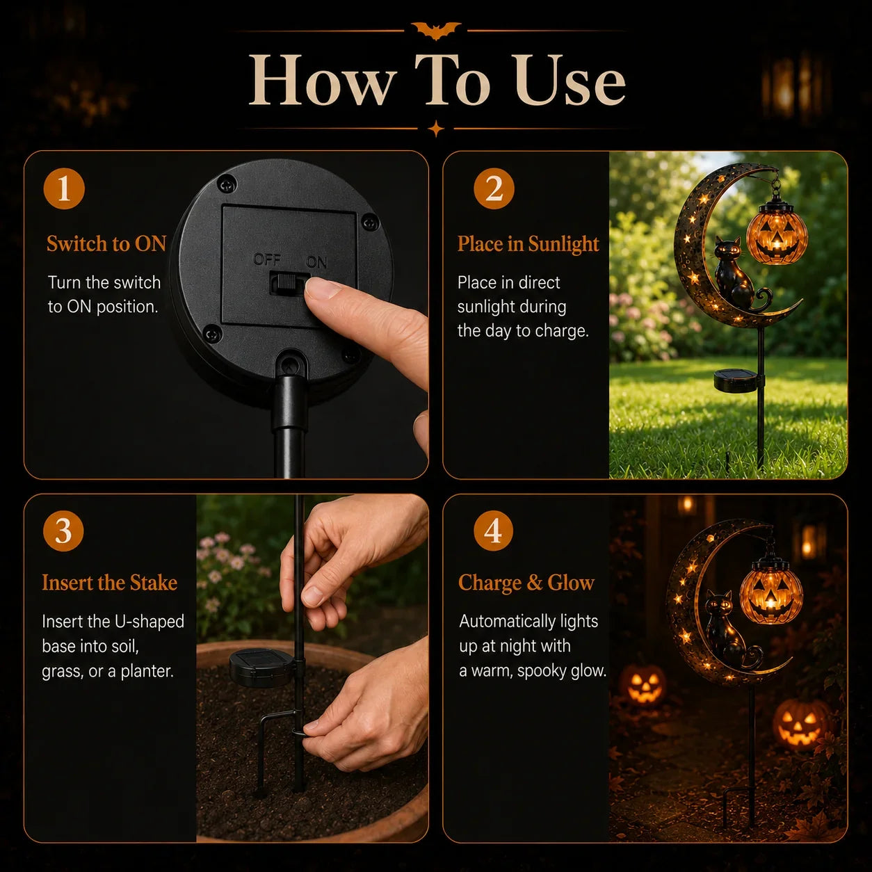Spooky Solar Stake Halloween